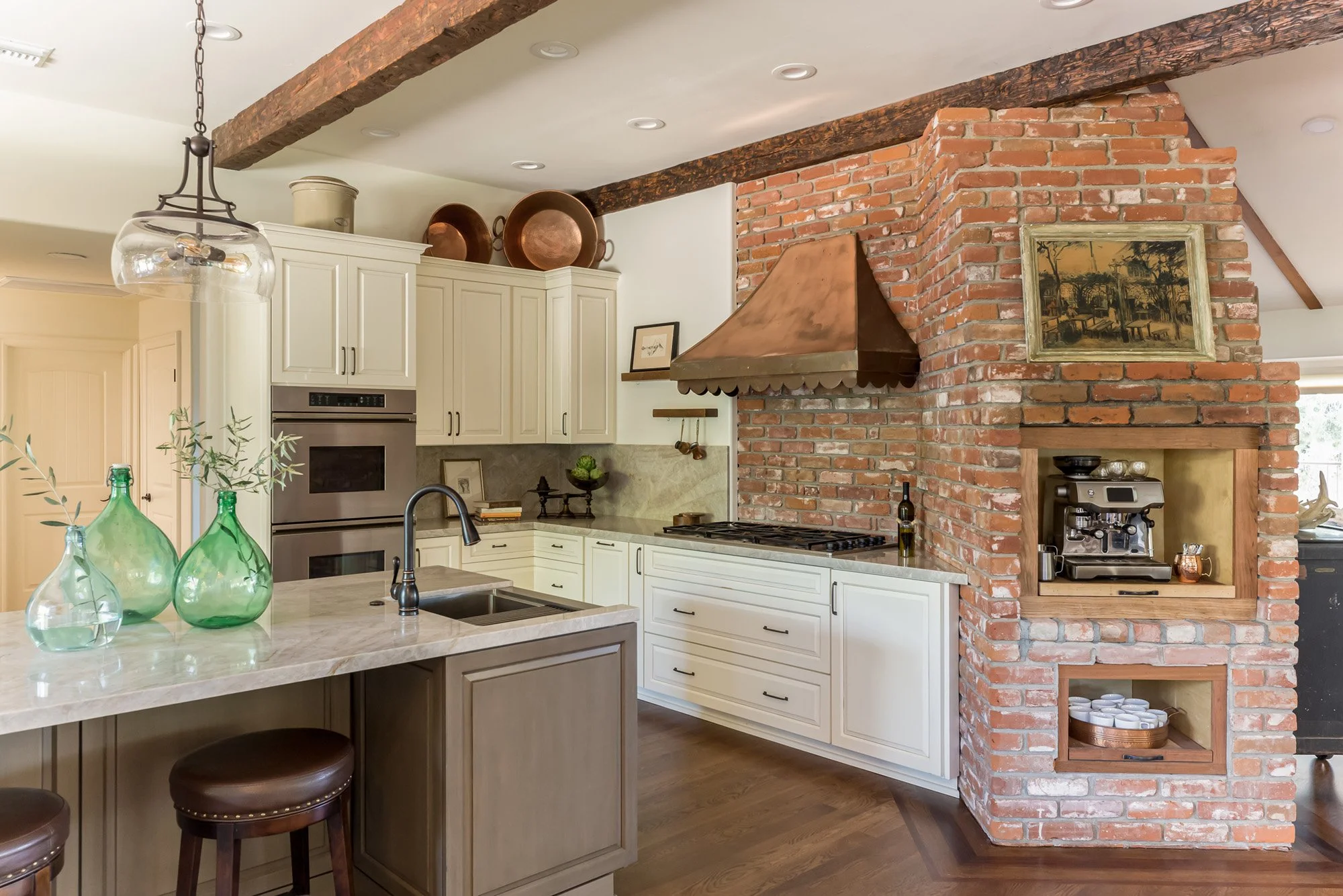 Avenida San Miguel kitchen detail in San Diego, California by Madelene Ross Design Studio