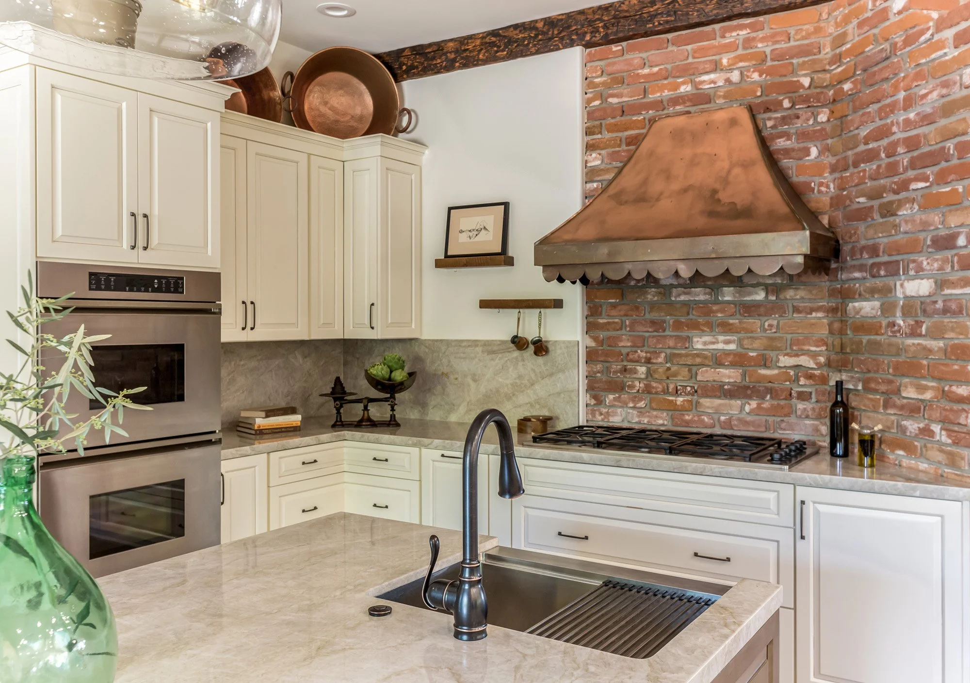 Avenida San Miguel kitchen view in San Diego, California by Madelene Ross Design Studio