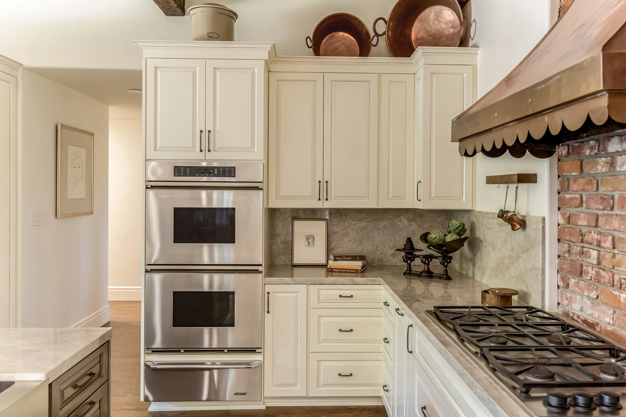 Avenida San Miguel kitchen vignette in San Diego, California by Madelene Ross Design Studio