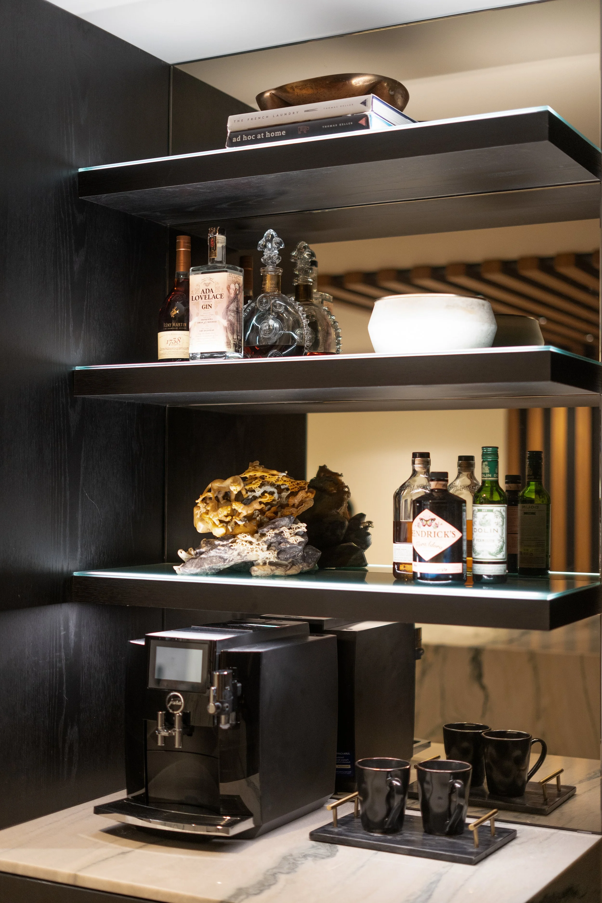 Electra 4303 interior vignette in San Diego, California by Madelene Ross Design Studio