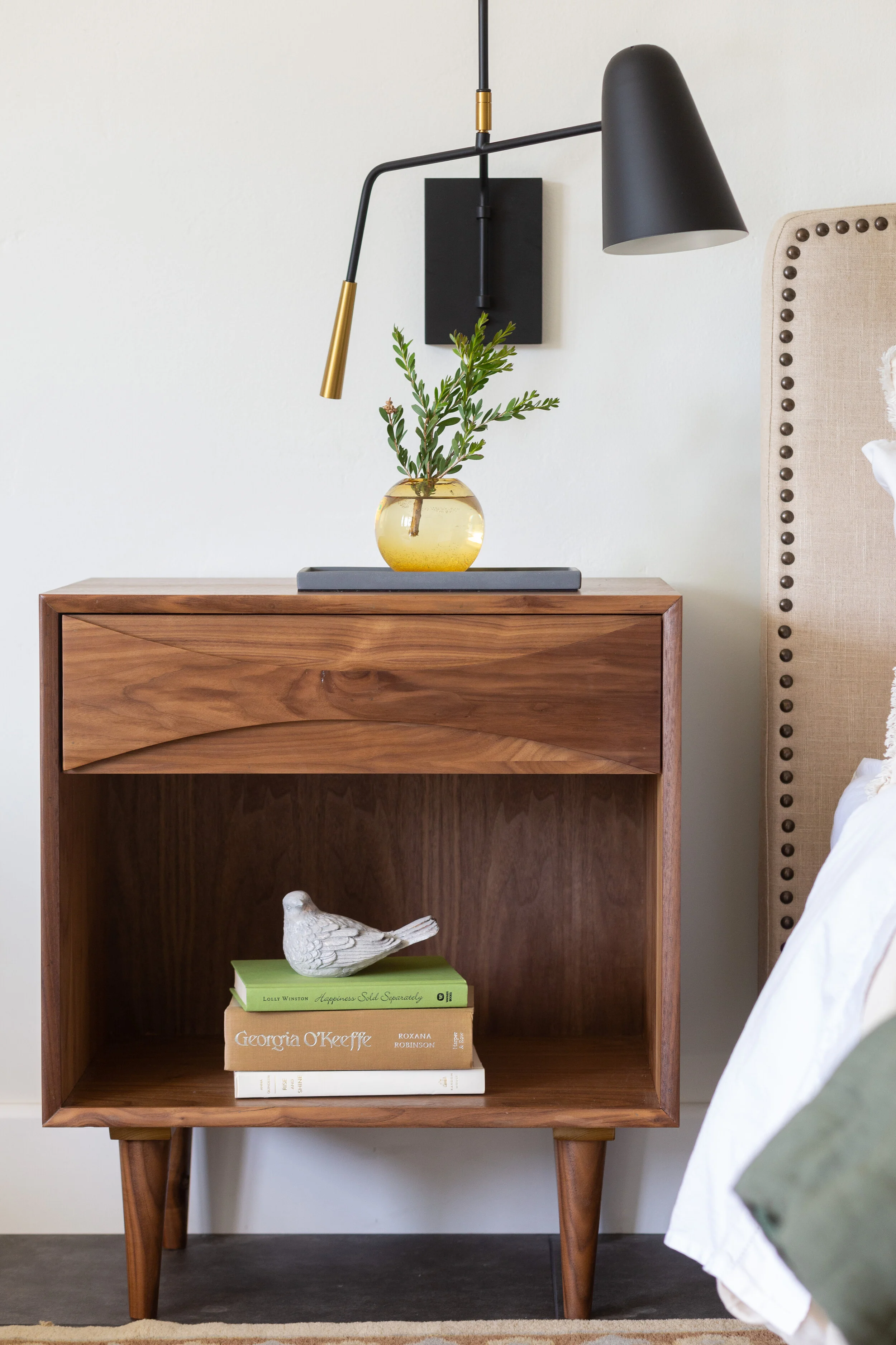 Estates Way Master Suite bedroom suite detail in San Diego, California by Madelene Ross Design Studio