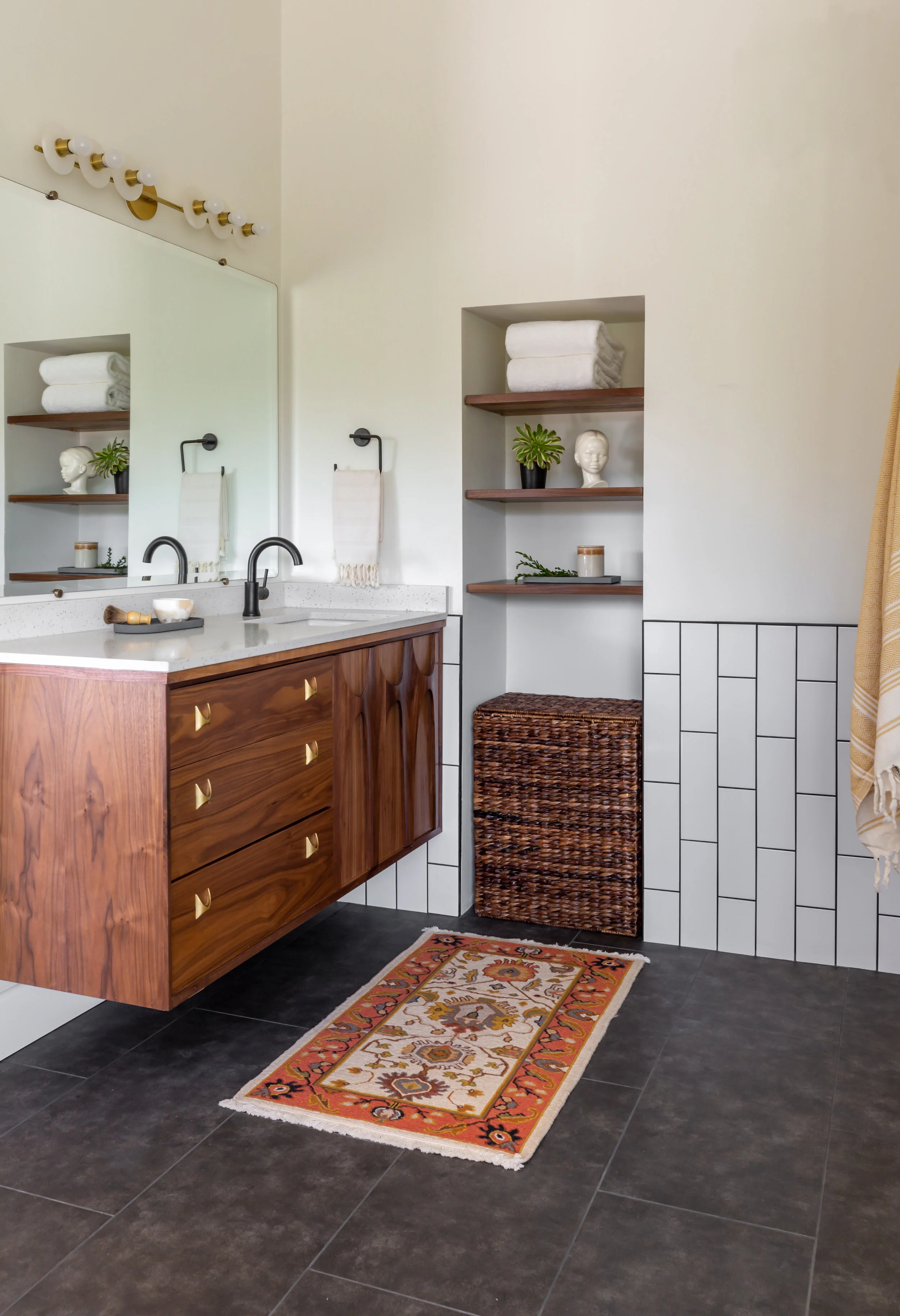 Estates Way Master Suite bedroom suite detail in San Diego, California by Madelene Ross Design Studio