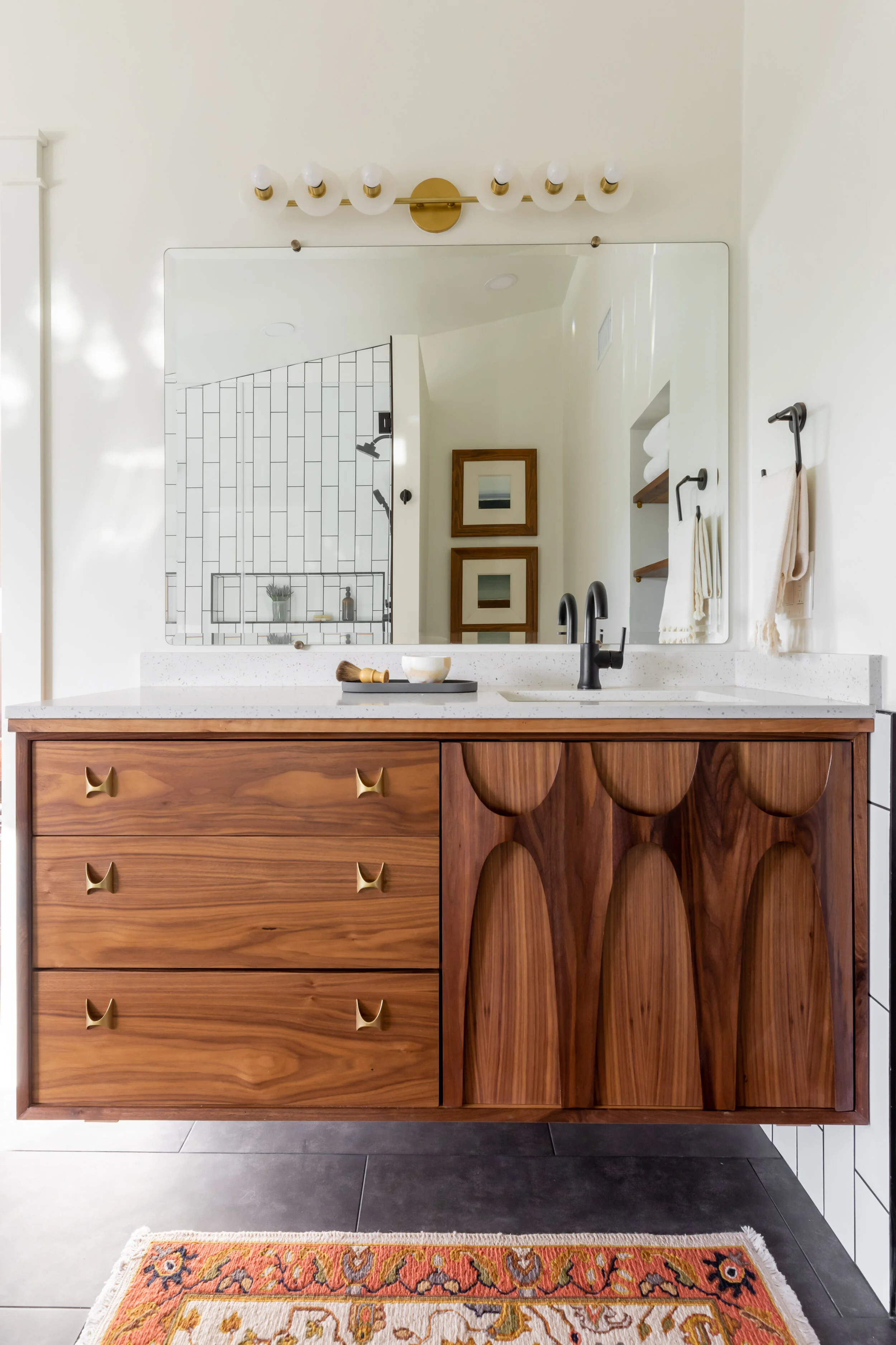 Estates Way Master Suite bedroom suite detail in San Diego, California by Madelene Ross Design Studio