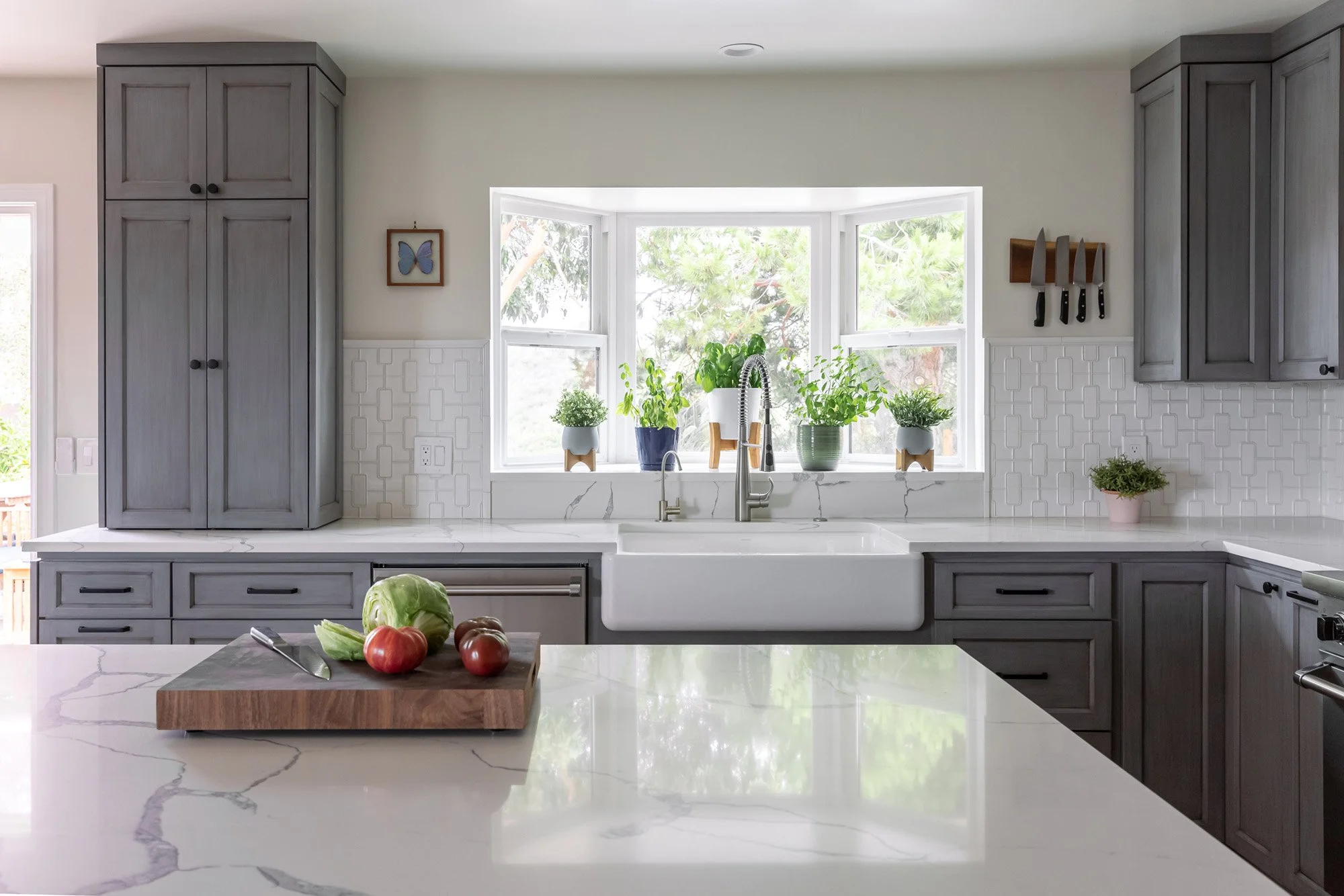 Gaylord kitchen view in San Diego, California by Madelene Ross Design Studio
