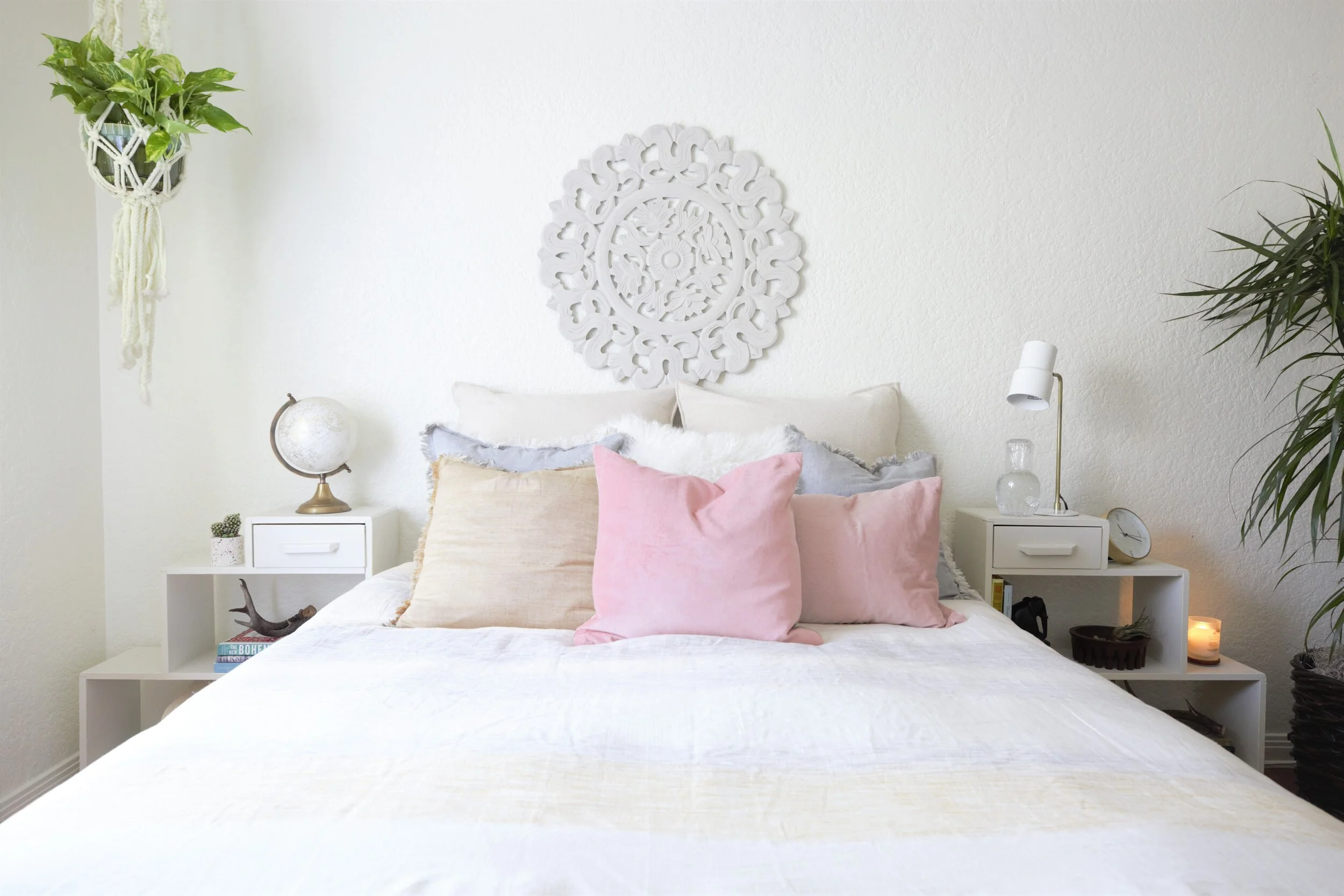 Guestroom Refresh bedroom suite detail in San Diego, California by Madelene Ross Design Studio