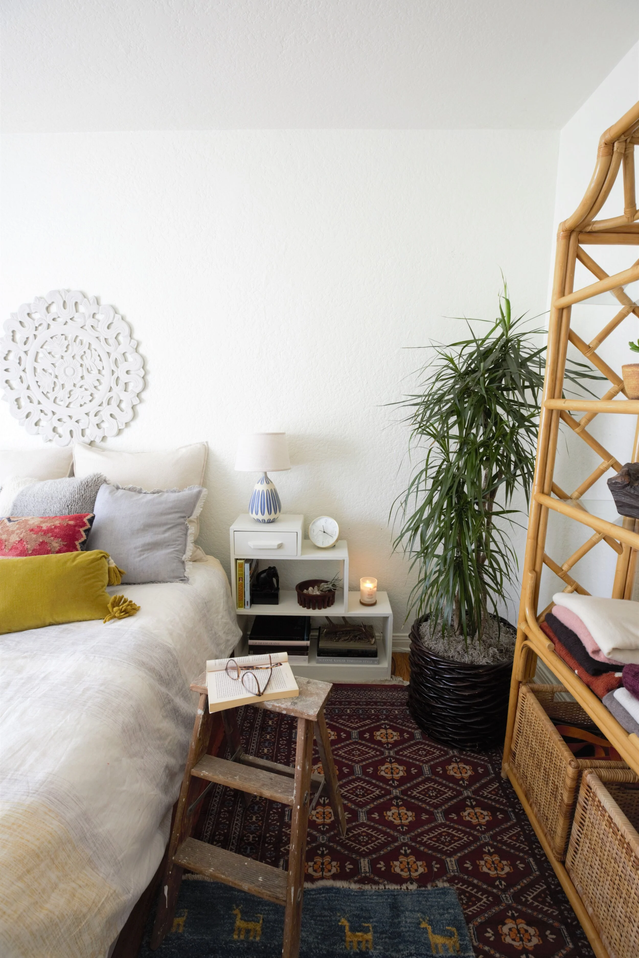 Guestroom Refresh bedroom suite detail in San Diego, California by Madelene Ross Design Studio
