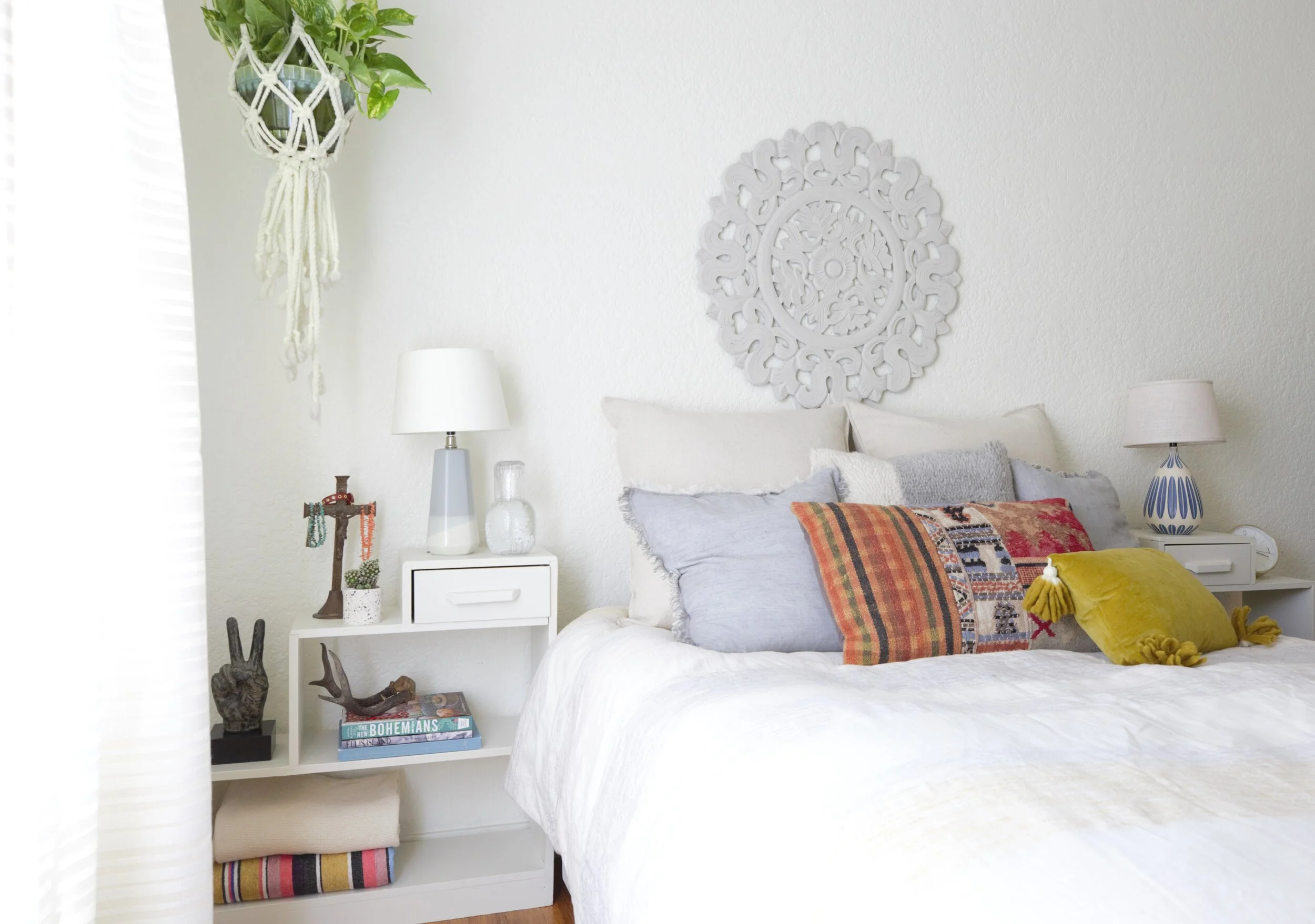Guestroom Refresh bedroom suite vignette in San Diego, California by Madelene Ross Design Studio