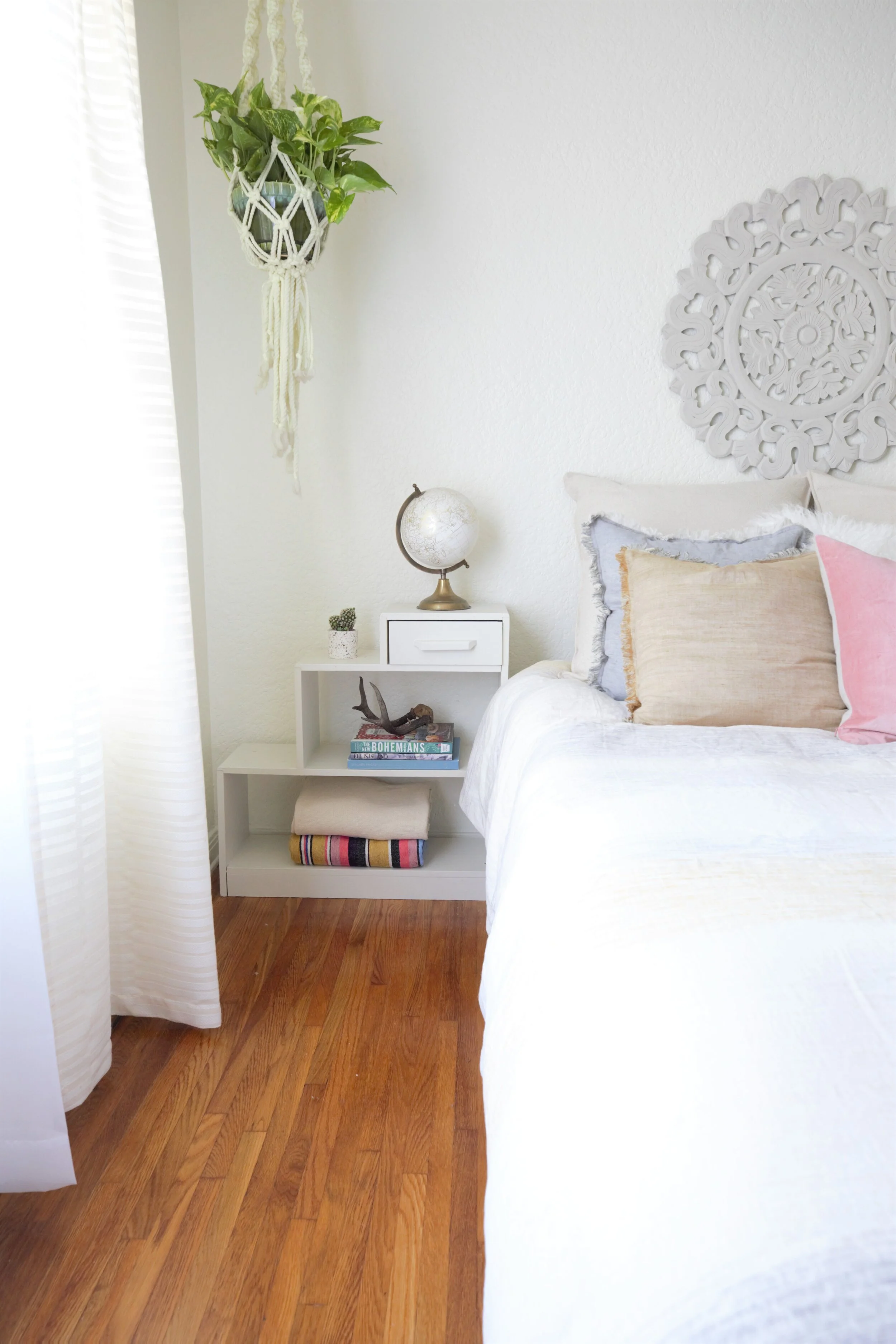 Guestroom Refresh bedroom suite detail in San Diego, California by Madelene Ross Design Studio