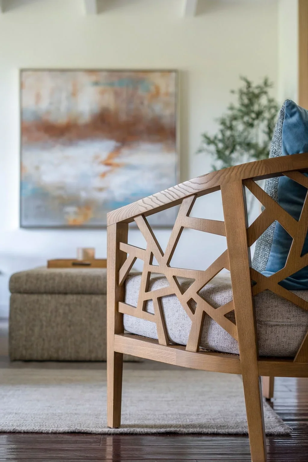 Meadowcreek interior vignette in San Diego, California by Madelene Ross Design Studio
