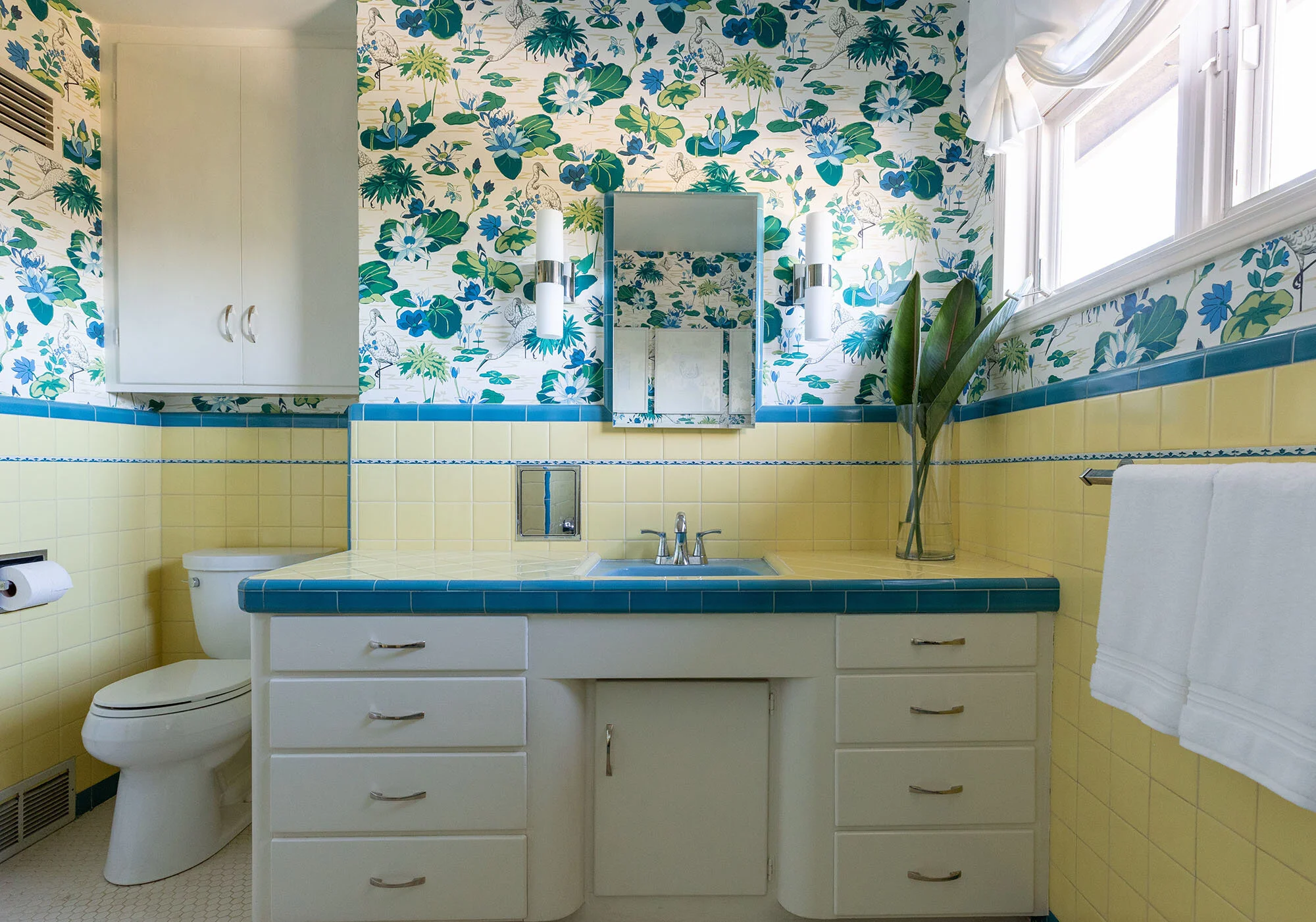 La Mesa Mid-Century bathroom detail in La Mesa, California by Madelene Ross Design Studio