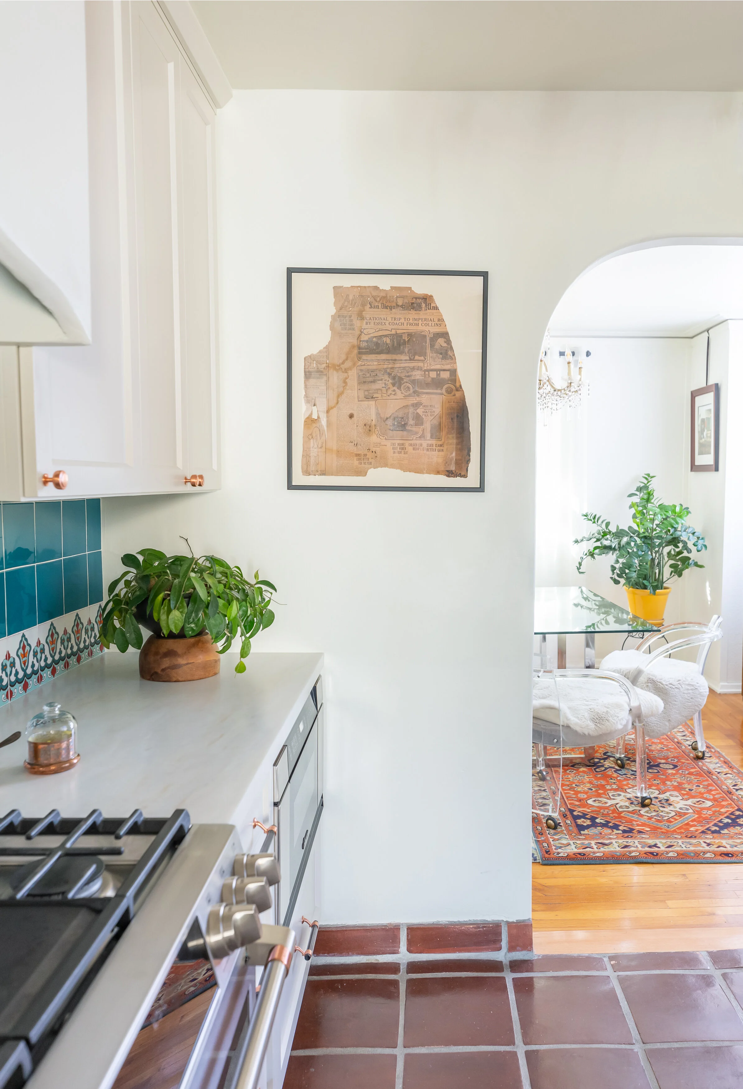 Mission Revival Kitchen kitchen vignette in San Diego, California by Madelene Ross Design Studio