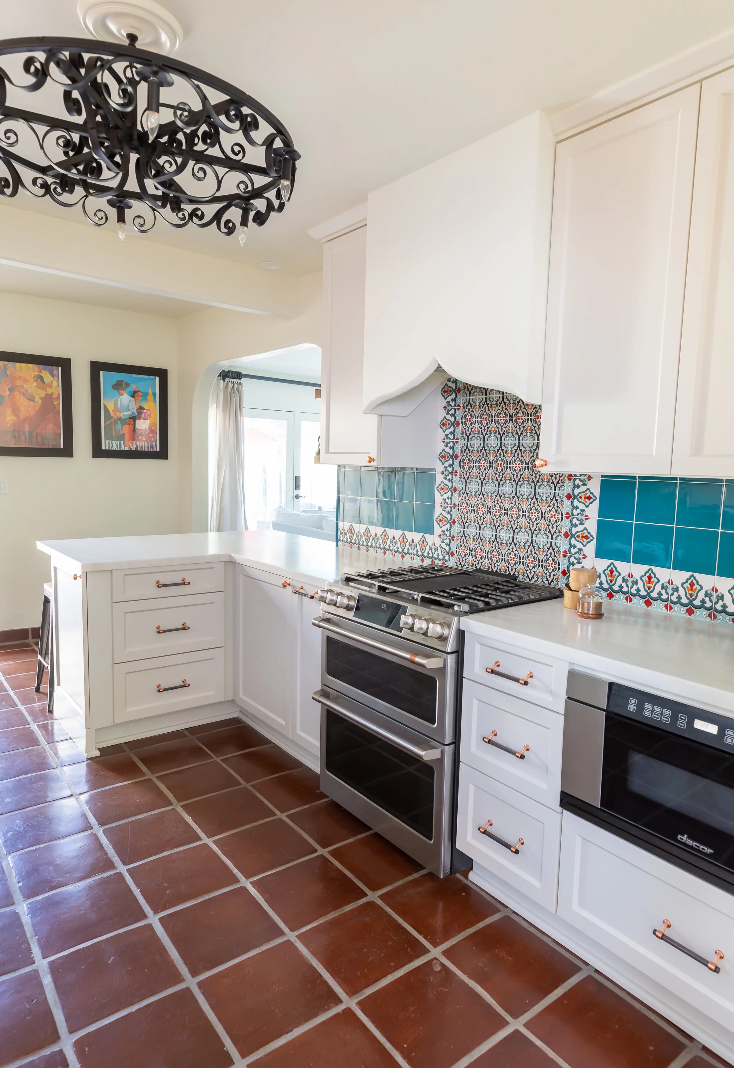 Mission Revival Kitchen kitchen view in San Diego, California by Madelene Ross Design Studio