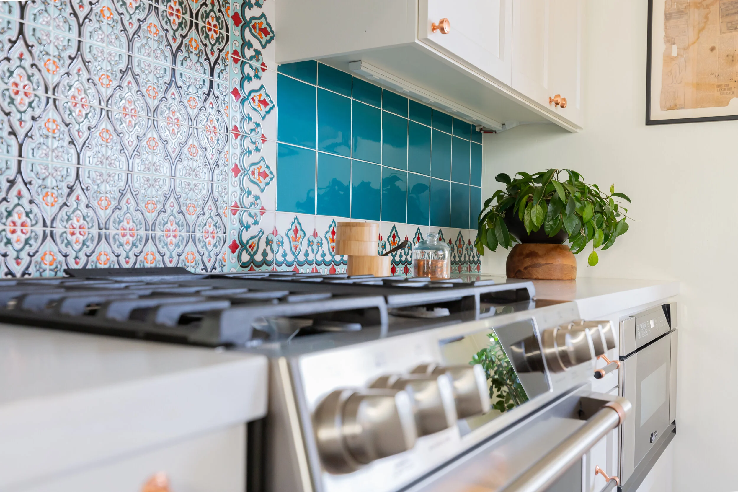 Mission Revival Kitchen kitchen view in San Diego, California by Madelene Ross Design Studio