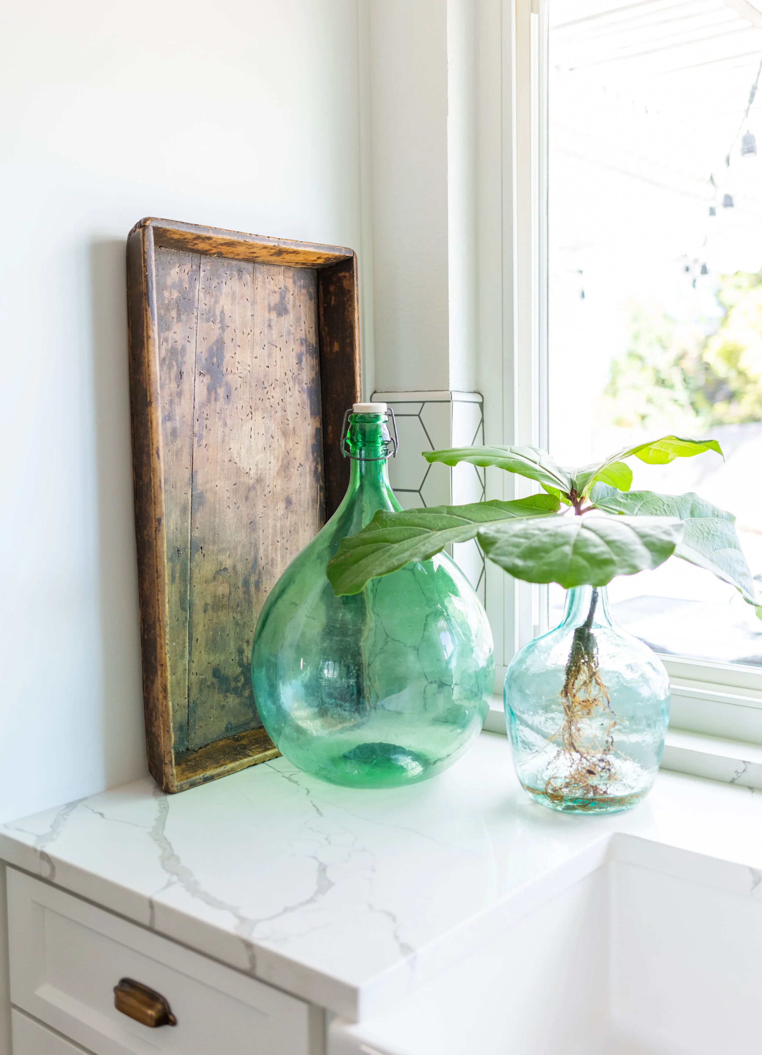 North Point kitchen vignette in San Diego, California by Madelene Ross Design Studio