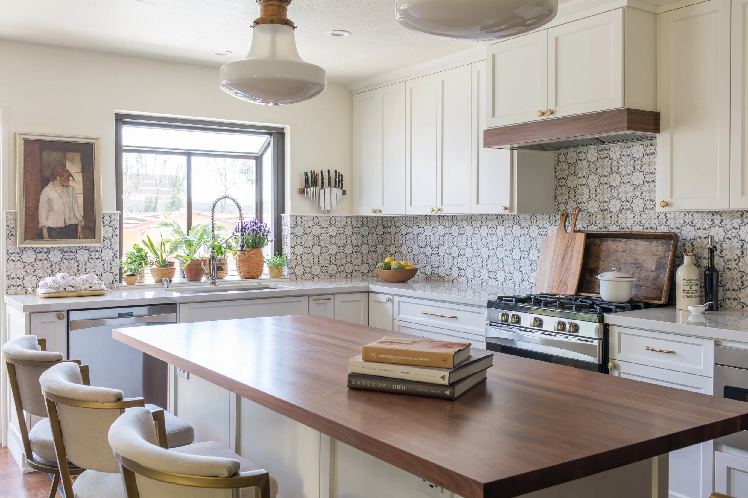 Oceanside Townhouse kitchen vignette in Oceanside, California by Madelene Ross Design Studio