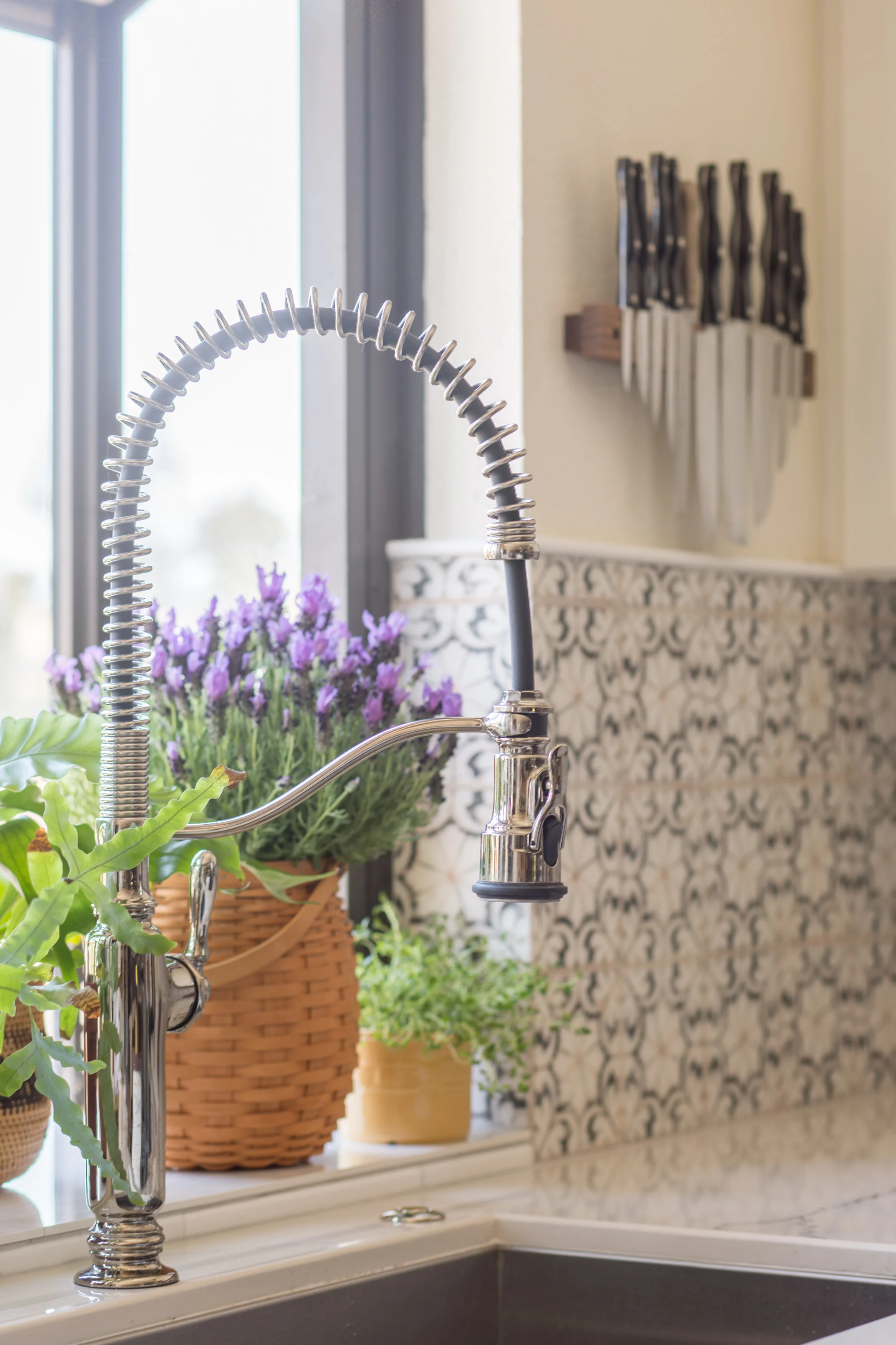 Oceanside Townhouse kitchen vignette in Oceanside, California by Madelene Ross Design Studio