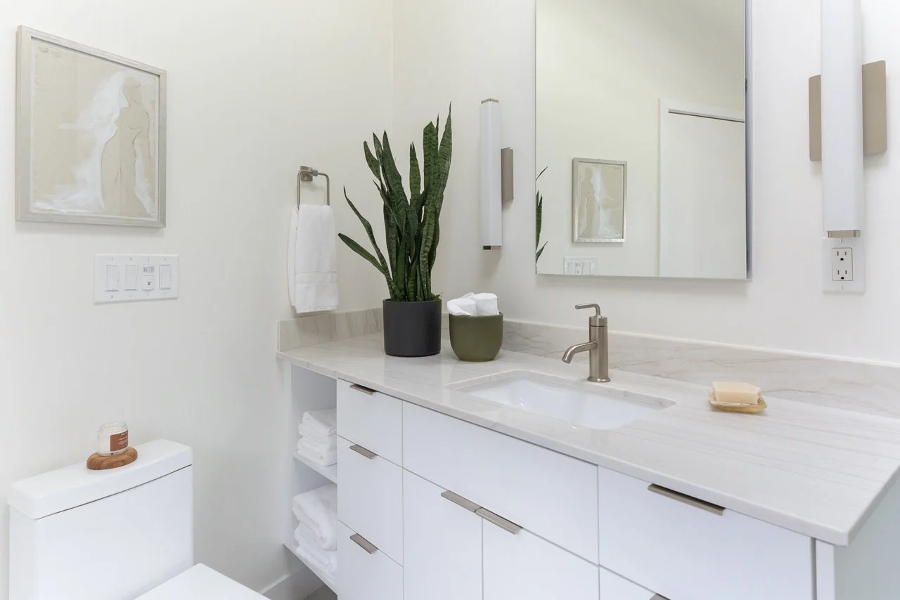 Quebrada kitchen view in San Diego, California by Madelene Ross Design Studio