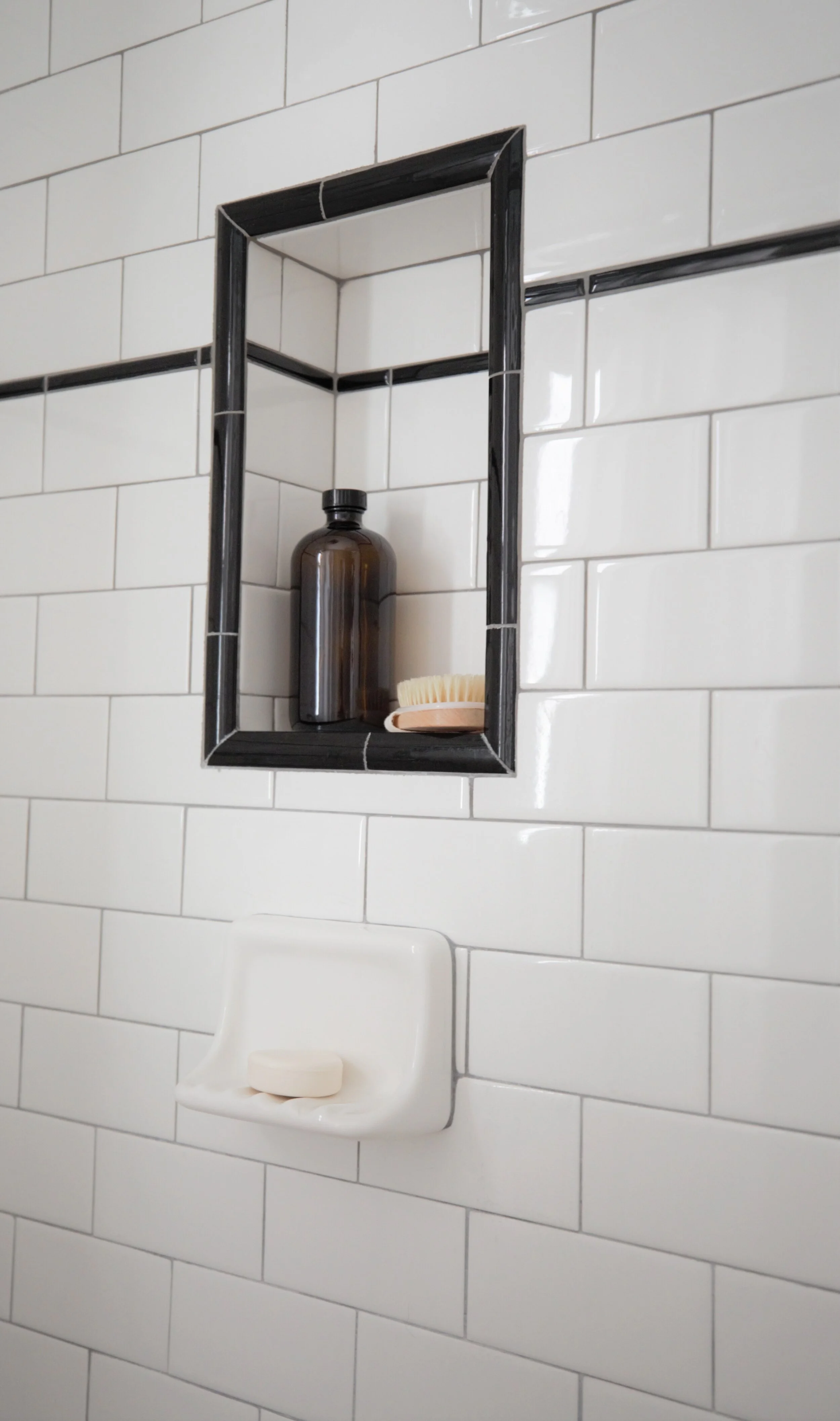 Chula Vista 1929 Storybook bathroom view in Chula Vista, California by Madelene Ross Design Studio