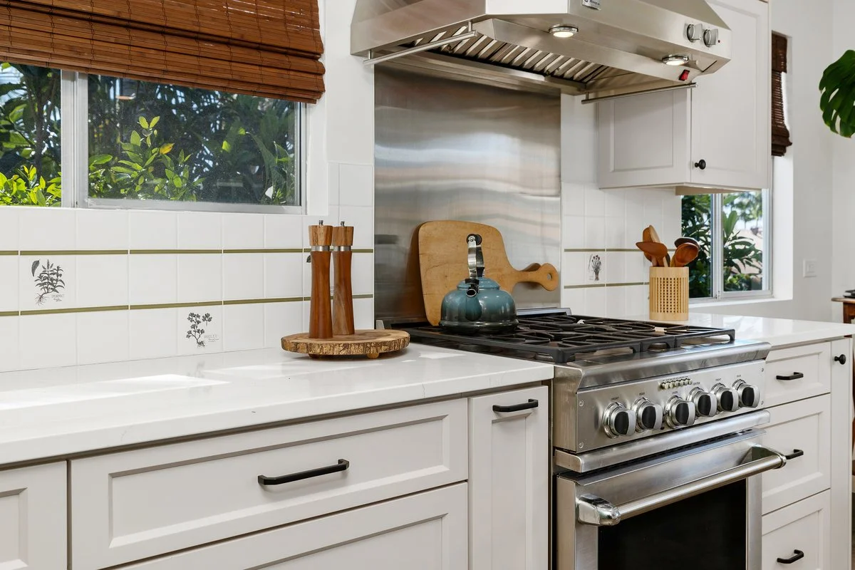 Waverly kitchen view in La Jolla, California by Madelene Ross Design Studio