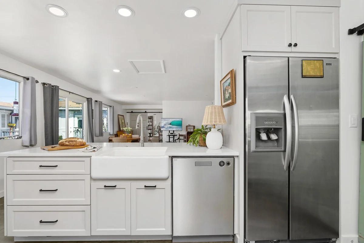 Waverly kitchen vignette in La Jolla, California by Madelene Ross Design Studio